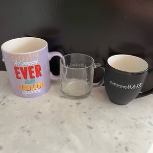 Set of 3 coffee mugs